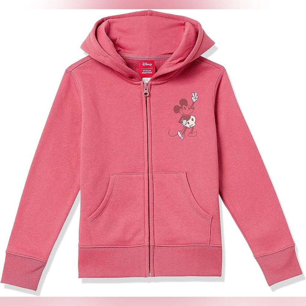 Disney Mickey Mouse Hoodie, Sz XS (5) Cotton& Polyester zip up